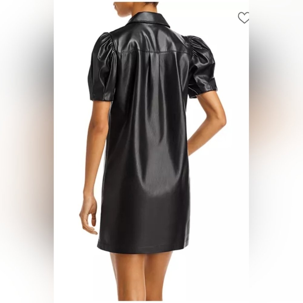 Alice + Olivia jem vegan leather mini shift dress - Picture 13 of 16